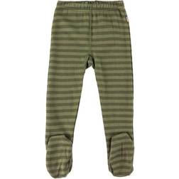 Joha Striped Footed Leggings - Green Stripe (26243-246-7062)