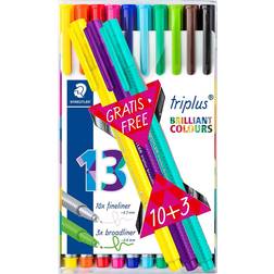Staedtler Fineliner Triplus Brilliant Colours 13-pack