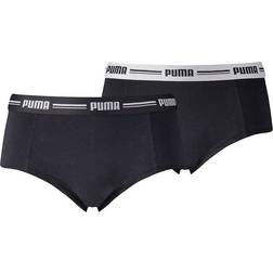 Puma Women's Iconic Mini Shorts 2-pack - Black