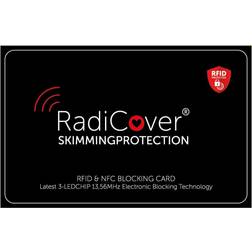 RadiCover Skim-Block Card 3-LED RFID Skimming Protector - Black