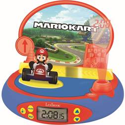 Lexibook Mario Kart 3D Character Projector Clock Natlampe