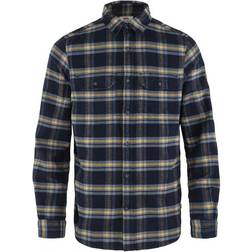 Fjällräven Övik Heavy Flannel Shirt - Dark Navy/Buckwheat Brown