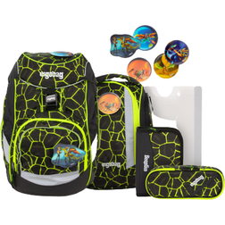 Ergobag School Backpack Set - Dragon RideBear Lava Yellow