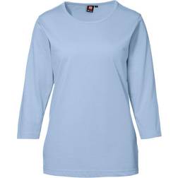 ID Pro Wear 3/4 Sleeves Ladies T-shirt - Light Blue