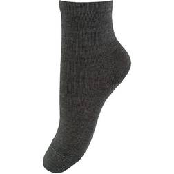 mp Denmark Wool/Cotton Socks - Dark Grey Melange (727-497)