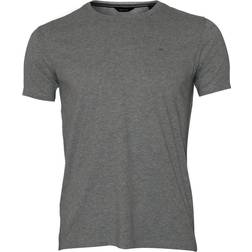 Gant Logo T shirt - Light Grey Melange
