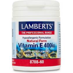 Lamberts Natural Vitamin E 400iu 60 stk