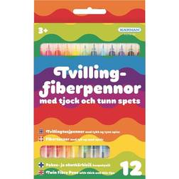 Kärnan Twin Fiber Pens 12-pack