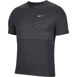 Nike Dri-FIT Run Division Miler T-shirt Men - Black Heather/Reflective Silver