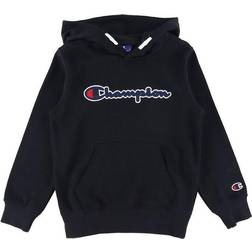 Champion Script Logo Cotton Fleece Hoodie - Black (305765-KK001)