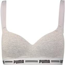 Puma Iconic Padded Top Bra - Grey