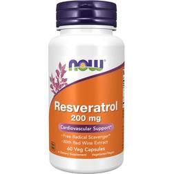 Now Foods Natural Resveratrol 200mg 60 stk