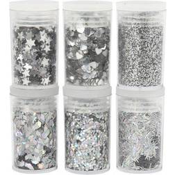 Glitter Mix Silver 6-Pack