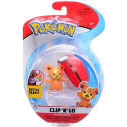 Pokémon Clip N Go character Set Teddiursa and Poke Ball