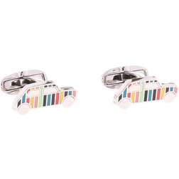 Paul Smith Men's Artist Stripe Mini Car Cufflinks - Silver/Multicolour