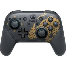 Nintendo Switch Pro Controller - Monster Hunter: Rise Edition - Black/Gold • »