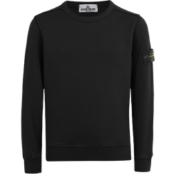Stone Island Boy's Badge Sleeve Sweatshirt - Black