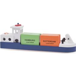 New Classic Toys Containerskib m. 2 containere