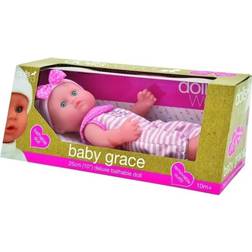 Peterkin Baby Grace med pandebånd og dragt på 25 cm fra Dolls World