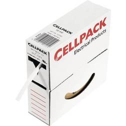 CellPack 127063 Krympeslange uden lim Hvid 6.40 mm Krympningshastighed:2:1 10 m