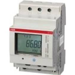 ABB El-måler 3P N 40A Direkte kl.B I/O: Puls/alarm, C13 110-101 MID