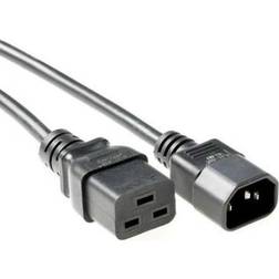 MicroConnect forlængerkabel til strøm IEC 60320 C19 til IEC 60320 C14 2 m