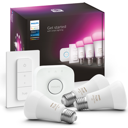 Philips Hue White and Colour Ambiance Starter Kit LED Lamps E27 9W