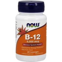 NOW Vitamin B-12 5000mcg/60 Lozenges Vitamin B12