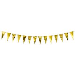 PartyDeco Guld flagbanner