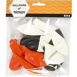 Creativ Company Balloner Halloween Hvid/orange/sort 10 stk
