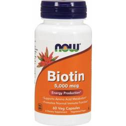 NOW Foods Biotin 5000mcg 60 vcaps
