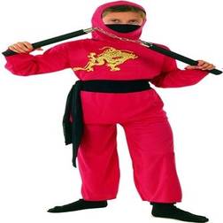 Ciao Ninja Kostume 8-12 år Rød