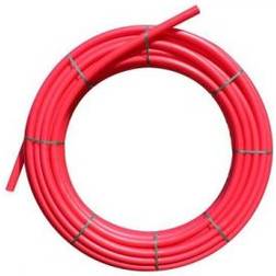 Uponor 50/44 mm PE-kabelrør uden muffe, glat/glat, 100 m, rød