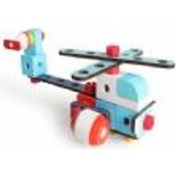 Wooden construction blocks Helicopter