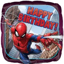 Amscan Ballon aluminium Spiderman Happy Birthday 43 cm
