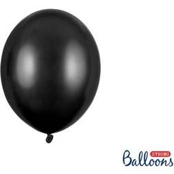 PartyDeco Ballon Metallic Sort ø 23 100 stk