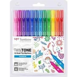 Tombow Marker TwinTone Rainbow 0,3/0,8 (12)