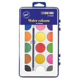PlayBox Vandfarve 18 farver m/pensel 3år