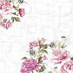 Creativ Company Servietter blomster str. 33x33 cm, 20 stk
