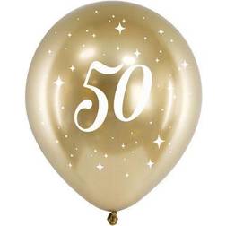 PartyDeco Balloner 50 År Guld