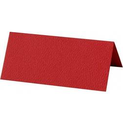 Bordkort, rød 9x4cm