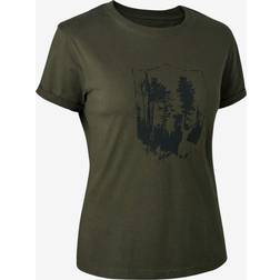 Deerhunter dame T-shirt, Bank Green 38