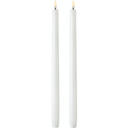Uyuni Kronelys 3D Flamme 2 stk LED-lys 35cm 2stk