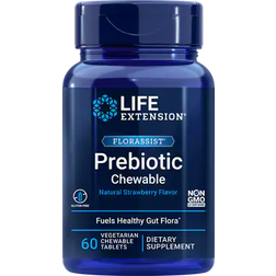Life Extension Florassist Prebiotic Chewable Strawberry 60 stk