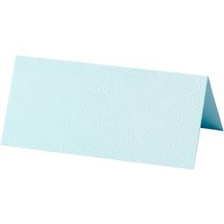 Bordkort lys blå str. 9x4 cm 220 g 10stk Dekoration