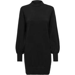 Only Labelle Life Long Sleeved Knitted Dress - Black