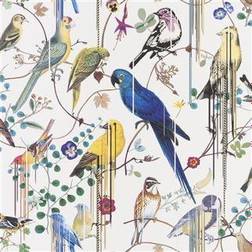 Christian Lacroix Birds Sinfonia hvid tapet 10x0,685 m fra 68,5cm x 10m
