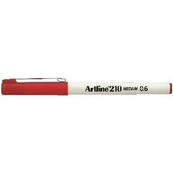 Artline 12 stk. Fineliner 210 M 0.6 rød