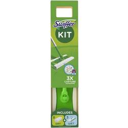 Swiffer Floor Starter Kit 8 Dry + 3 Wet Cleaning Cloths