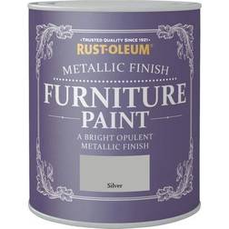 Rustoleum Metallic Finish Furniture Metalmaling Silver 0.75L